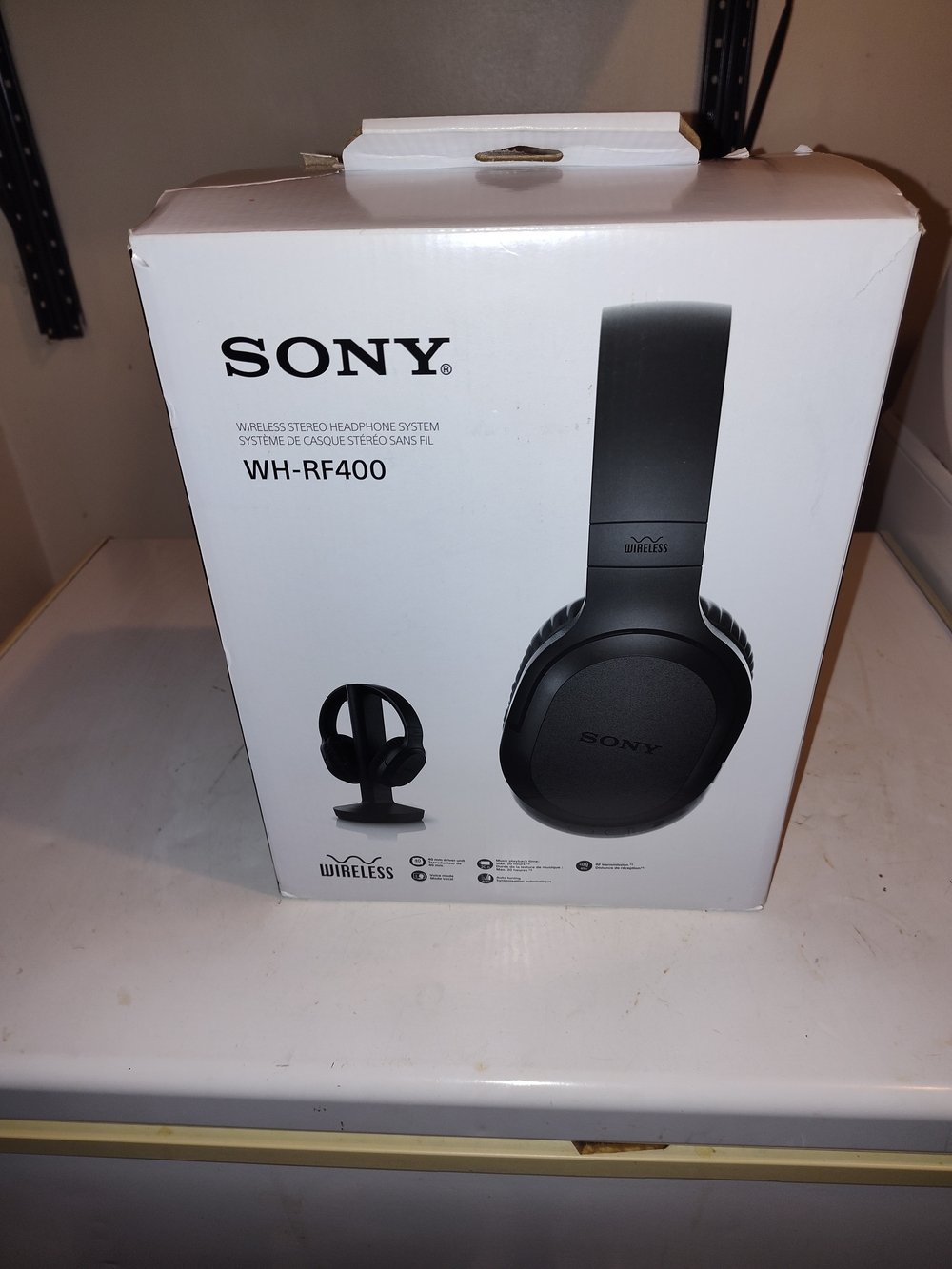 Sony WH-RF400 Wireless Over-Ear Headphones - Black
